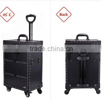 Original Factory Supplier Rolling Station With Lighted Mirror Makeup Case photo-4