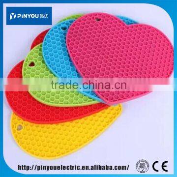 China Supplier High Quality Custom Silicone Coaster , Silicone Cup Mats