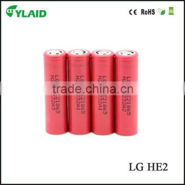 Newest Red Color Original in Stock lg He2 18650 Battery Small Rechargeable Battery Torch Light Rechargeable Battery photo-3