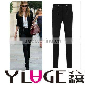 Women Slim Casual Pencil Long Pants Bottoming Knit Pants Trousers L1061