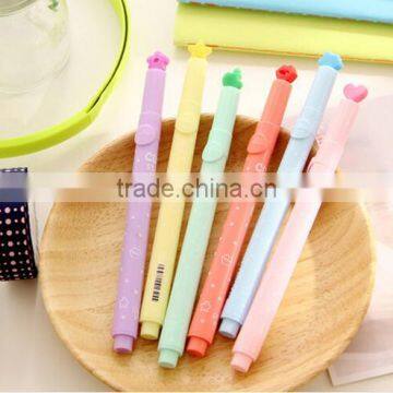 Best Amazon kids promotion gift DIY creative stationery Novelty fresh color highlight water color marking pen nite writer pen