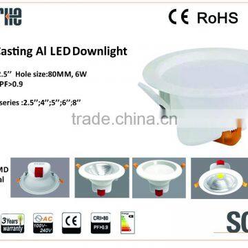 New design high bright cut size 160mm COB led downlight 20W