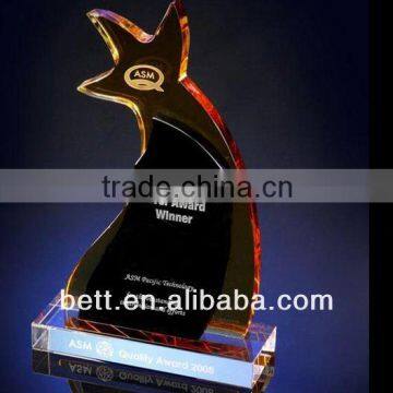 3d laser crystal trophy