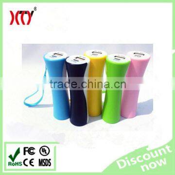 Guangzhou TV tower shape high quality portable 5v lipo battery mobile power bank for handphone 2600mAh