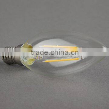 2015 Antique LED Filament Bulb C35 Full Glass Lamp 2W E12 110V Dimmable photo-5