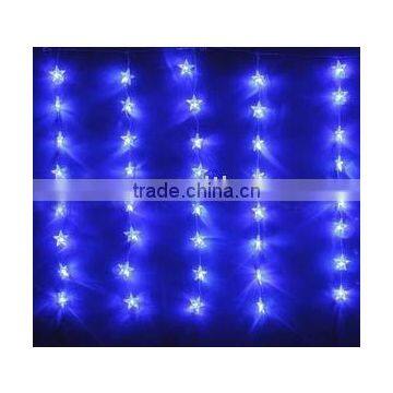 LED Curtain light with blue stars