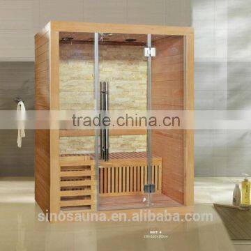 3 person conventional and Steam Saunas improve health, purification and vitality