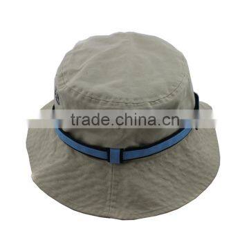 Custom Heavy Washed Cotton Twill Bucket Hat With Band