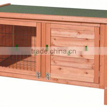 Openable Roof Wooden Rabbit Hunch