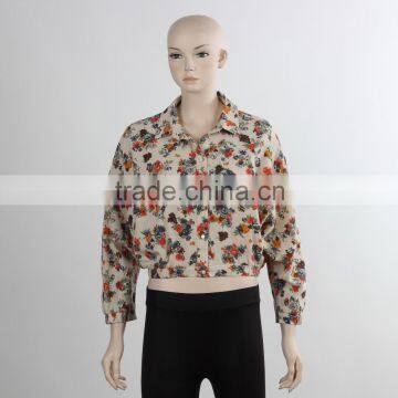 F5S11067 New Design Flower Print Shirts For Ladies