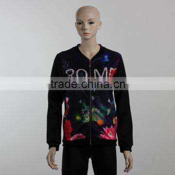 F5W20110 Women Black Bomber Jackets