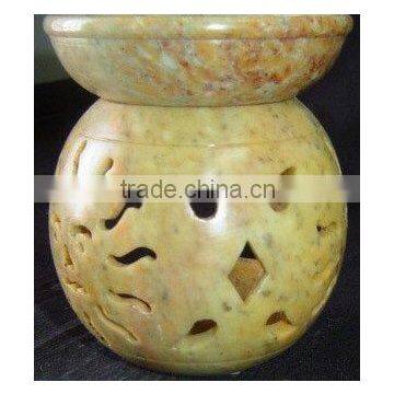 Soapstone Aroma Oil Burner , Stone Aroma Oil Lamps