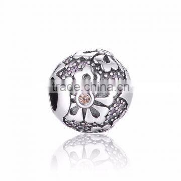 2016 Wholesale Flower Design Bead Stones Charms