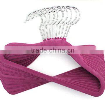 Candy Color Cute Velvet Flocked Clothes Coats Hanger for Kids, Baby photo-6