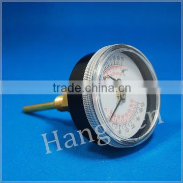 Bolier thermometer manometer in one piece