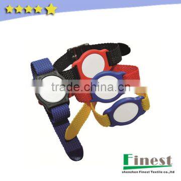 Adjustable Nylon Webbing Chip Bracelet