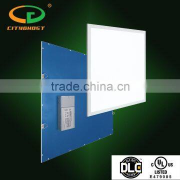 US Market Hot Selling DLC 4.0 110LM/W Anodized Silver Frame 5 Years' Warranty Indoor Lighting Flat LED Panel 2'x2' 40W