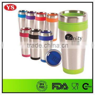 16 oz unique insulated leak proof travel mug with lid