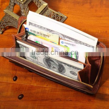 New Men PU Leather Card Cash Receipt Holder Organizer Wallet Purse Excellent