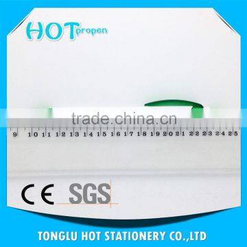 White Barrel Click Ball Pen With Transparency Plunger Clip and Tip