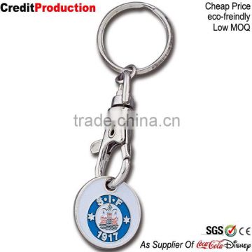 Factory director SGS certificated trolley keychain coin