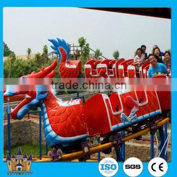 Outdoor Playground Equipment Kids Rides Mini Roller Coaster Sliding Dragon