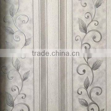 deep embossed noble pattern vinyl wallpaper