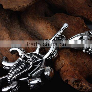 Unique Design Stainless Steel Snake Shape Charm Pendant photo-4