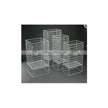 Metal wire storage basket display rack for product PF-E081