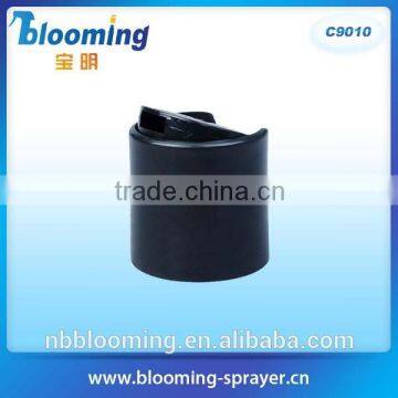 black and good quality flip top cap for shampoo bottle from China