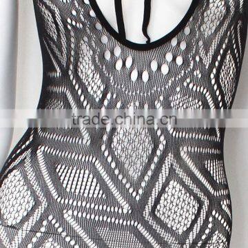 Keyhole Front Seamless Diamond Pattern Sexy Mature Underwear