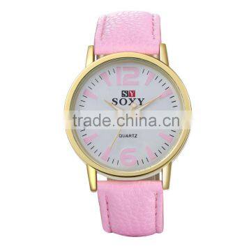 Hot Pink Wristwatch Fashion Women Watch