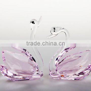 Top K9 clear crystal wedding favors swans