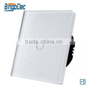glass screen 1gang 2way touch wall swicth