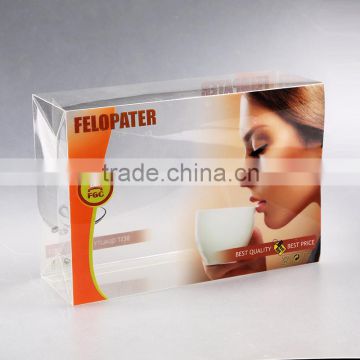 custom clear transparent rectangular box ,PVC/PET/PP material