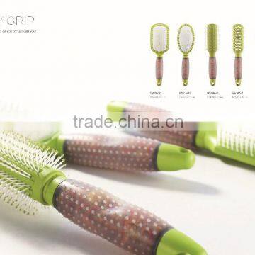 Raffini New Patterned Direct Sales Plastic Rubber Coating Round Hair Brush