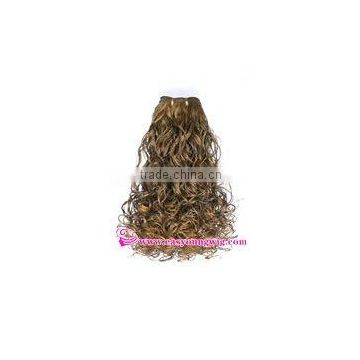 Synthetic fiber hair extension for black women, afro Curly hair weave for braiding