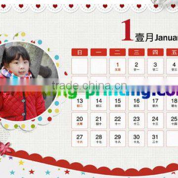 Manufacture of 2013 Promotional and Fashionable Desk/Table Calendar