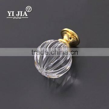 45 mm clear gold finish crystal pulls for dresser