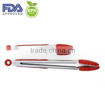 silicone food clips silicone food server tongs BBQ silicone tongs