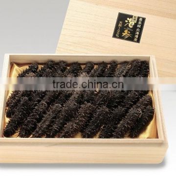 Japanese highest quality dried sea cucumber packed in wooden box