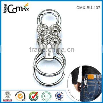 Wholesale Shiny Silver Metal Snap Hook Key Ring photo-2