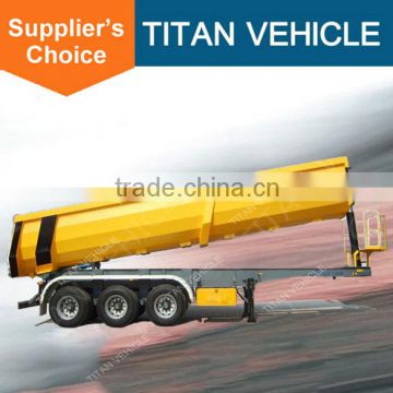 Titan 3 Axle 60 Tons Semi Dump Truck / Tipper Truck Trailer On Sales