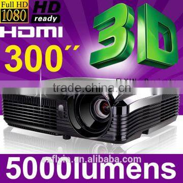 2013 Brand New 4500lumen Portable Full HD 1080p 3D shuter DLP Video Projector,Overhead 3D short throw Projectors