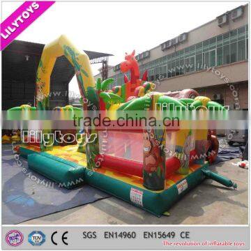 EN14960 Hot Commercial Inflatable Dinosaur Funcity/4 Line Stitching photo-2