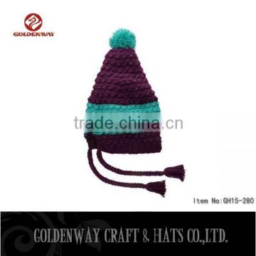 wholesale 2016 Plain fashion pompom knit crochet beanies hats for sale