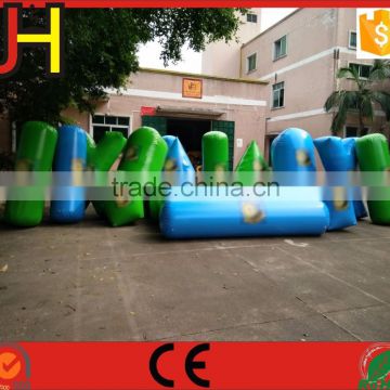 Customized Green&Blue Inflatable Paintball Bunker For Paintball Arena Game