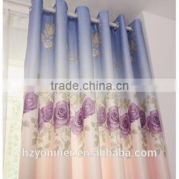 2015 hot sale printed designed No. 09 window curtains, made- up black out fabric in home or hotel