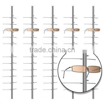 Wall Mount Sunglasses Display Bar;eyewear Display Poles;eyeglasses Display Rods
