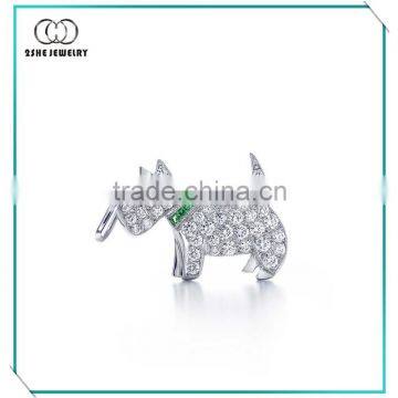 China Supplier silver cute dog charm